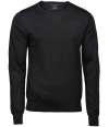 T6000 6000 Tee Jays Merino Blend Crew Neck Sweater Black colour image